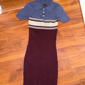 Kendall & Kylie PacSun Polo Colorblock Knit Dress in size XS